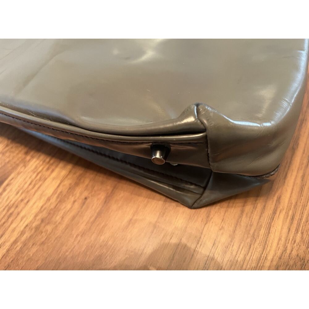 Prada Spazzolato Glossy Matte Gray Patent Leather - Picture 10 of 13